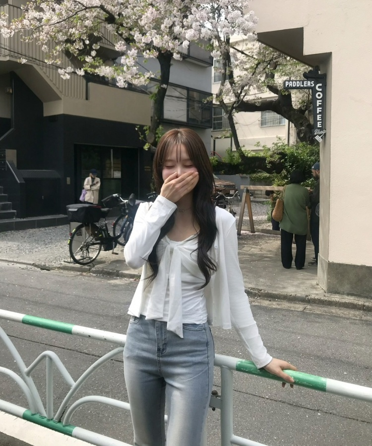 【SET】リボンフリルキャミソール＋カーディガン IVORY