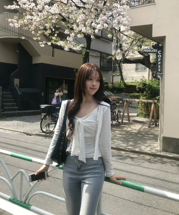 【SET】リボンフリルキャミソール＋カーディガン IVORY