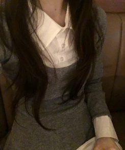 クラシックレイヤードミニワンピース GRAY