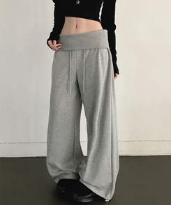 折り返しローワイドトレーニングパンツ Merange Gray