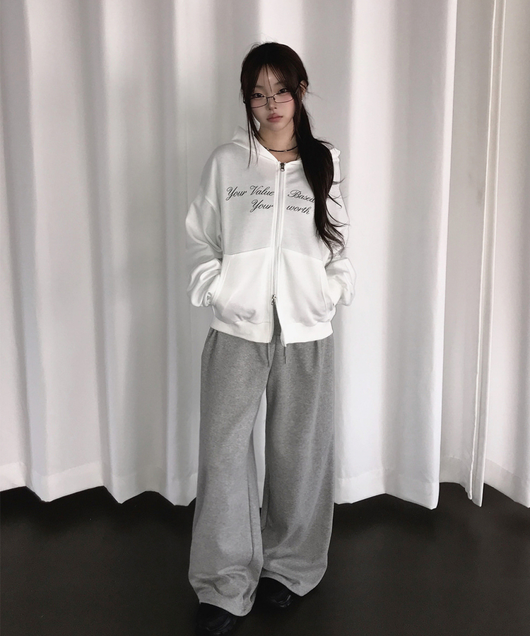 折り返しローワイドトレーニングパンツ Merange Gray