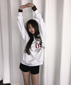 ナンバープリントスウェット Merange White