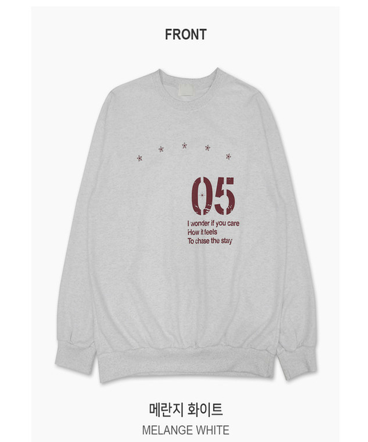 ナンバープリントスウェット