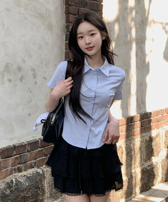 【キーリング付き】シアリングリボンショルダーバッグ BLACK