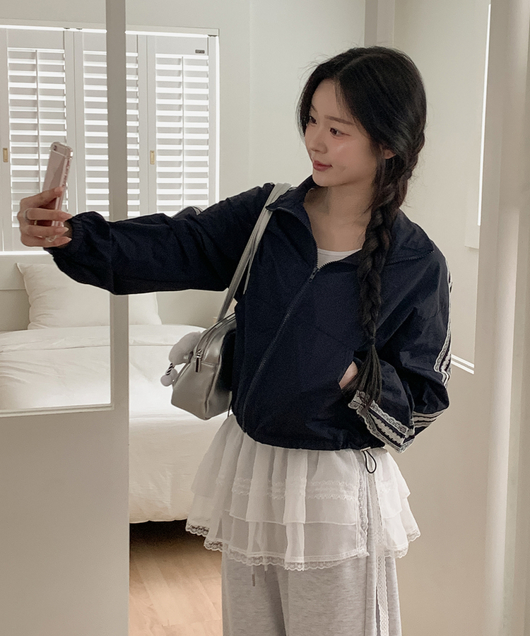 【キーリング付き】シアリングリボンショルダーバッグ SILVER