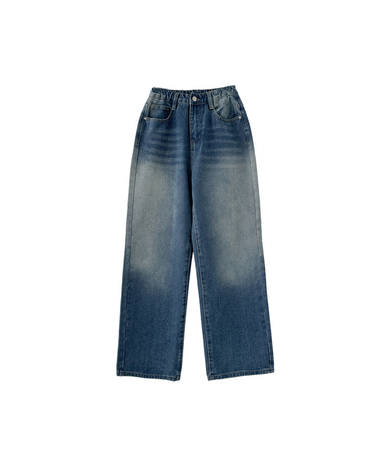 【丈別】ウォッシングワイドデニムパンツ