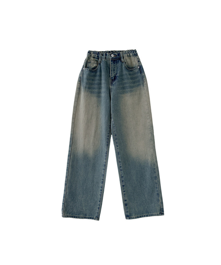 【丈別】ウォッシングワイドデニムパンツ