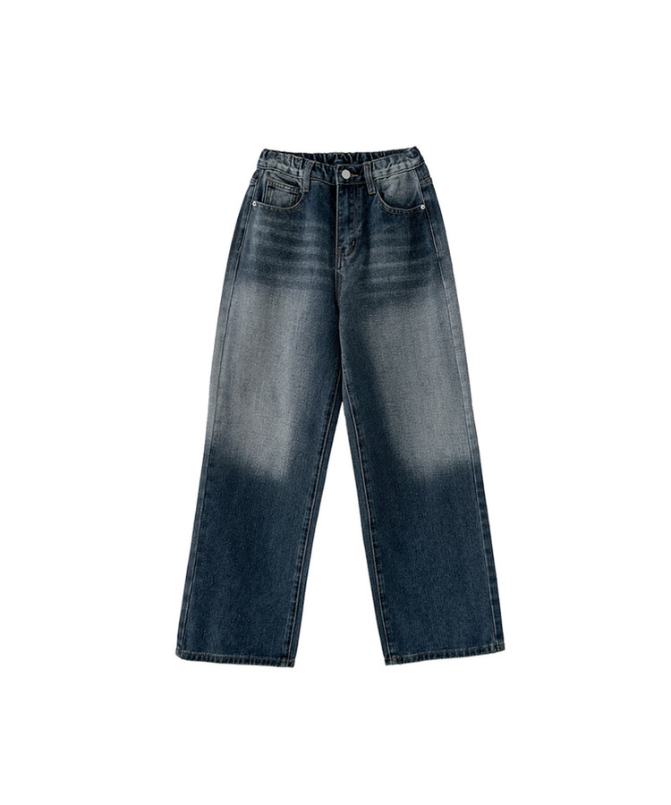 【丈別】ウォッシングワイドデニムパンツ