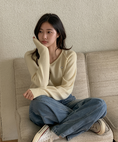 【丈別】スリットラインワイドロングデニム MID DENIM