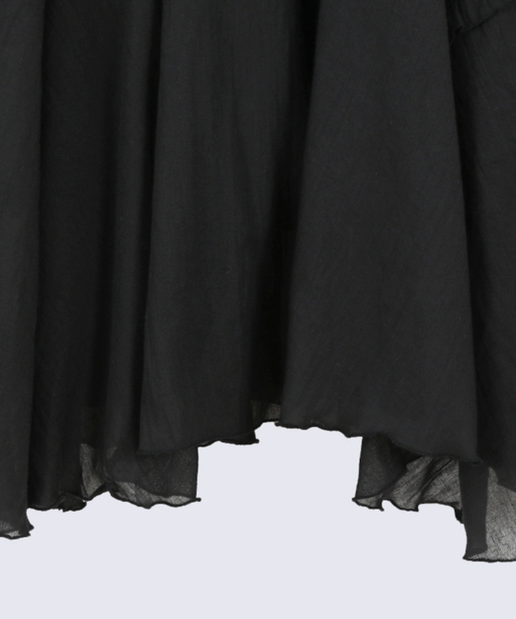 アンバランスフリルロングスカート