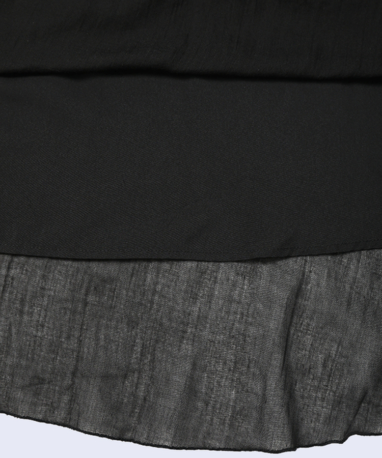 アンバランスフリルロングスカート