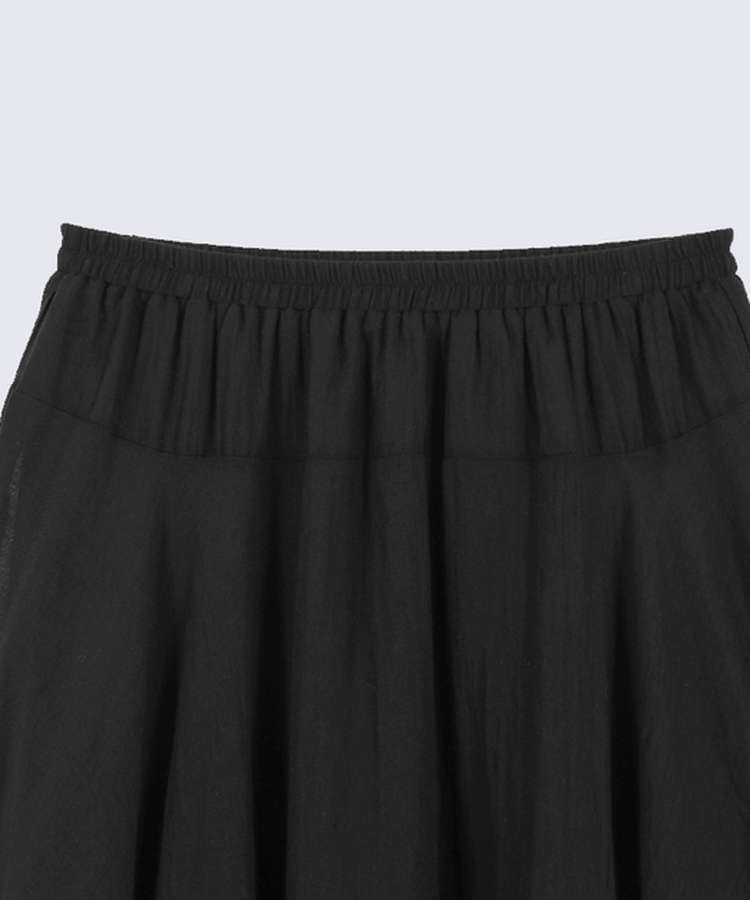アンバランスフリルロングスカート