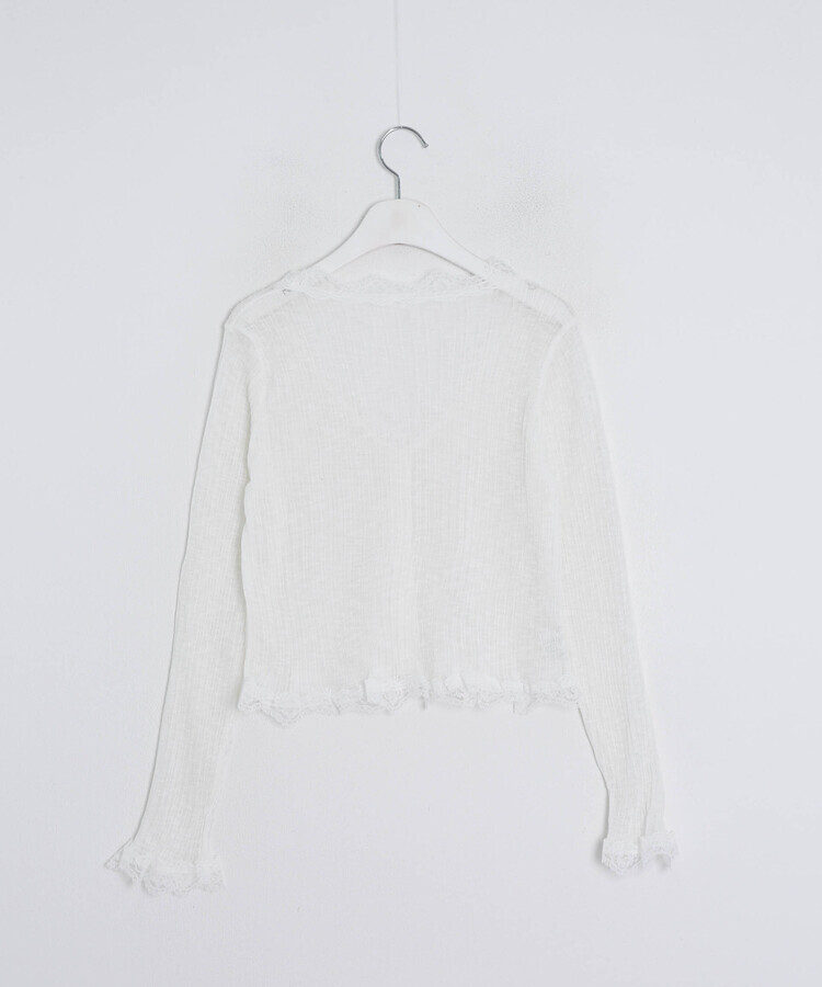 웨이브 레이스 볼레로 가디건