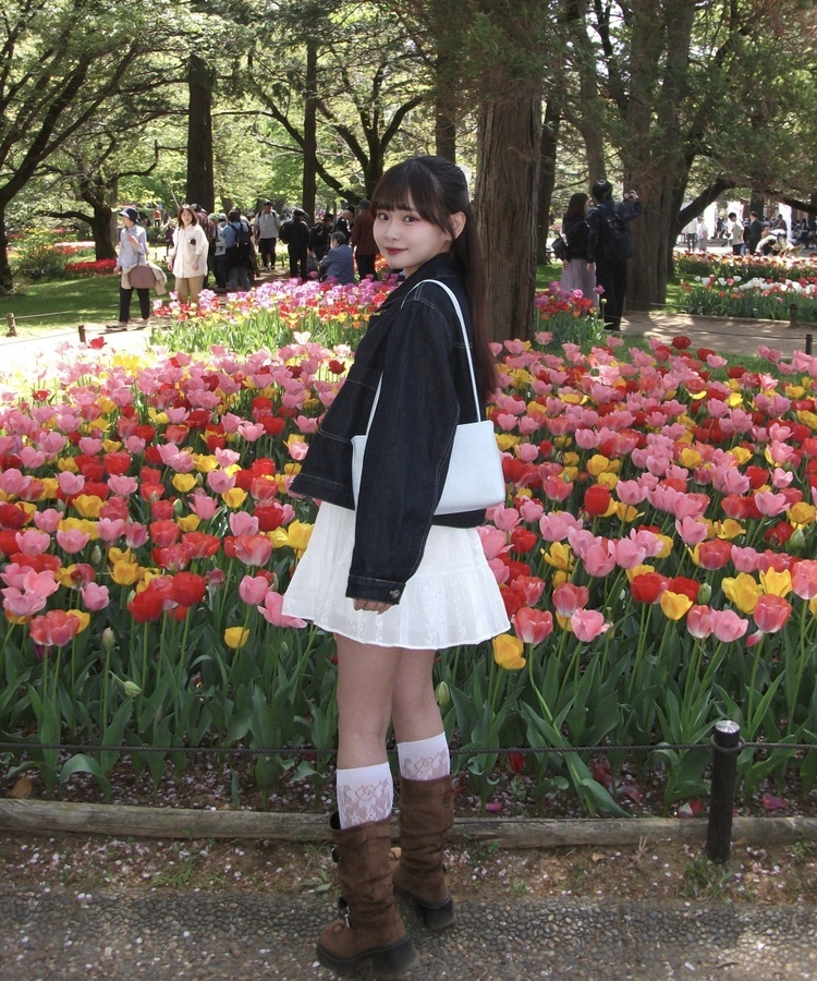 ショート丈デニムジャケット DARK BLUE