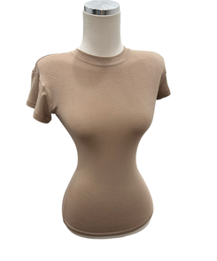 もちもちくびれ半袖TシャツS(5color)