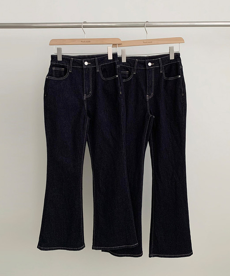 ノンフェードセミブーツカットデニム