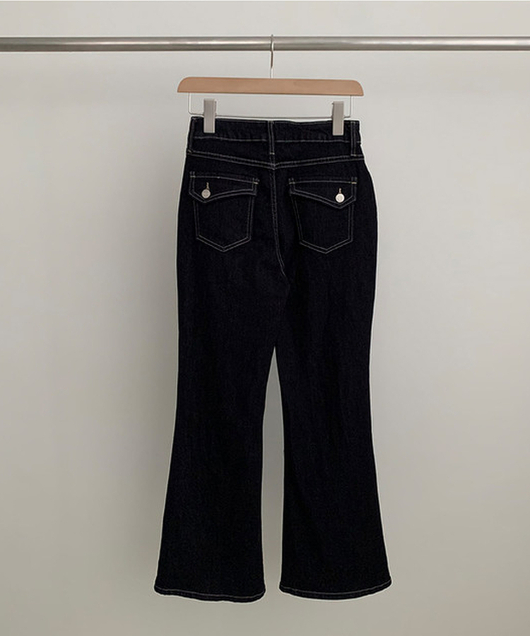 ノンフェードセミブーツカットデニム