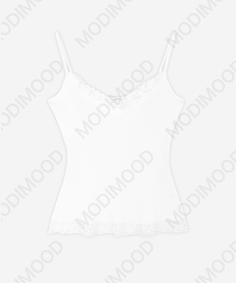レースフリルキャミソール(6color)