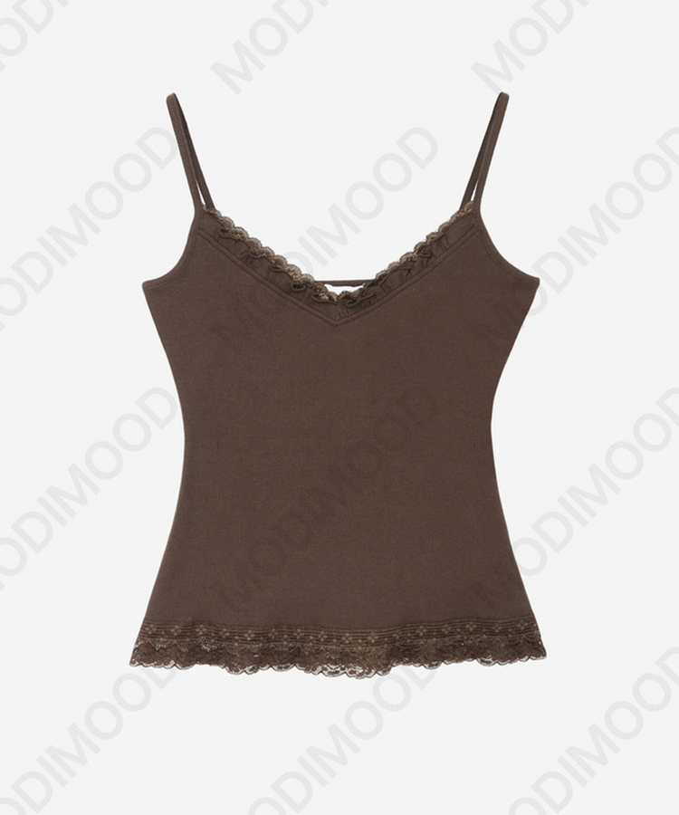 レースフリルキャミソール(6color)
