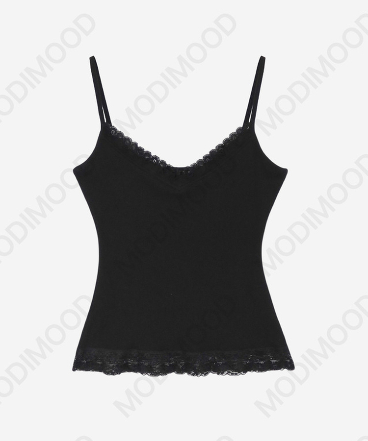 レースフリルキャミソール(6color)