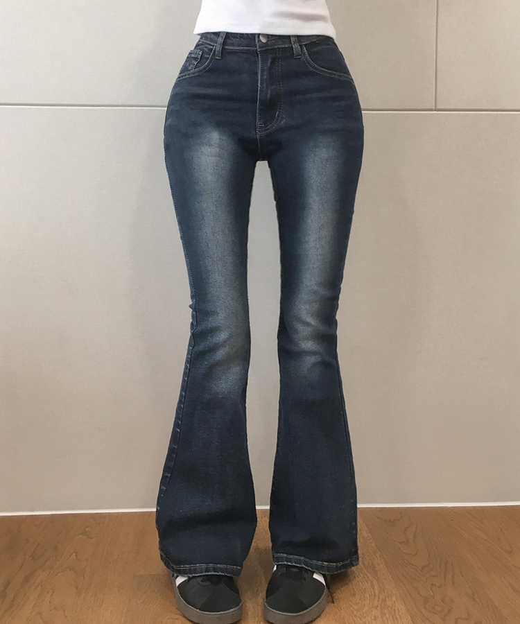 【丈別】ヒップパッドロングブーツカットパンツ VINTAGE DEEP BLUE