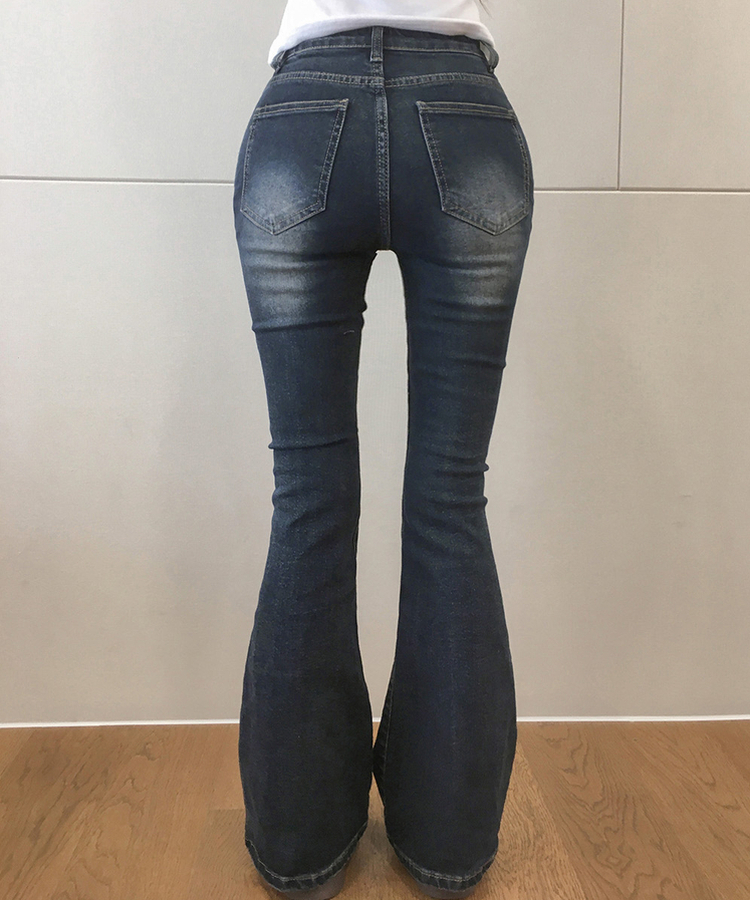 【丈別】ヒップパッドロングブーツカットパンツ VINTAGE DEEP BLUE