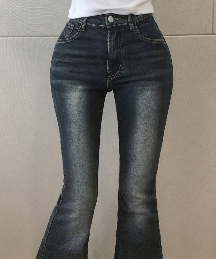 【丈別】ヒップパッドロングブーツカットパンツ VINTAGE DEEP BLUE