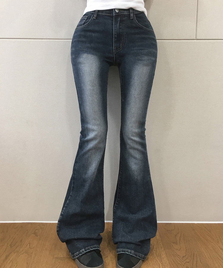 【丈別】ヒップパッドロングブーツカットパンツ VINTAGE DEEP BLUE
