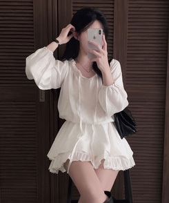 ブラウスミニワンピース IVORY