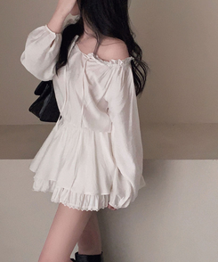 ブラウスミニワンピース IVORY