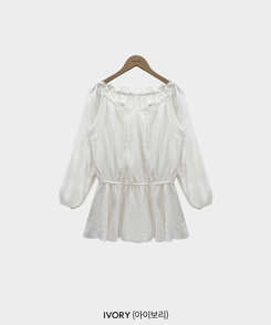 ブラウスミニワンピース