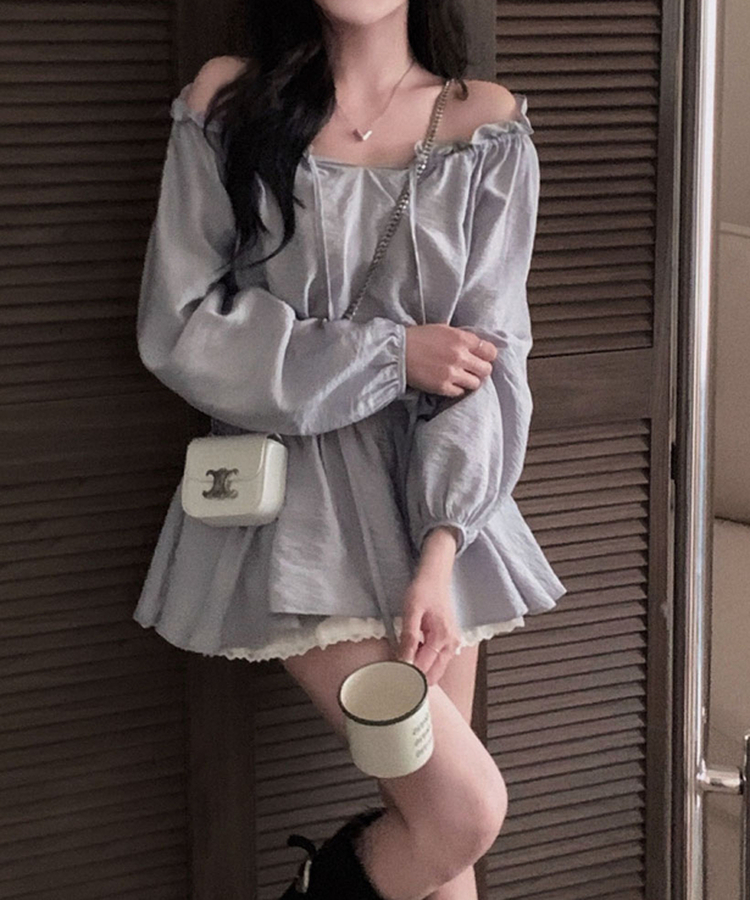 프시케 주인공 블라우스 미니 원피스 소라