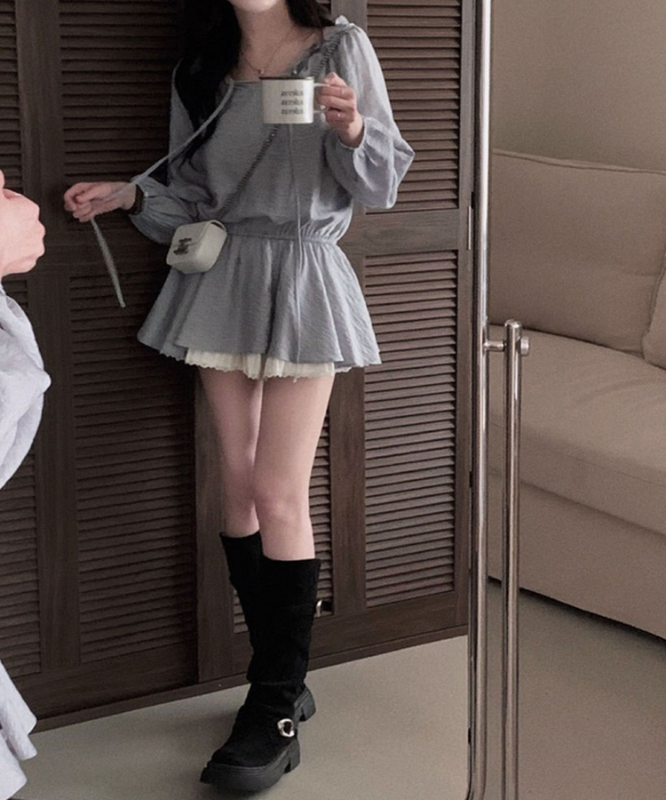 프시케 주인공 블라우스 미니 원피스 소라