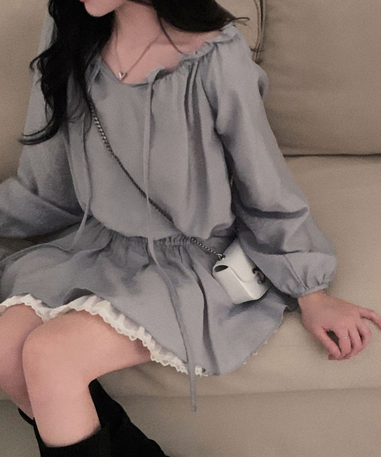 프시케 주인공 블라우스 미니 원피스 소라