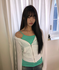 スリムフードジップアップ(7color) IVORY