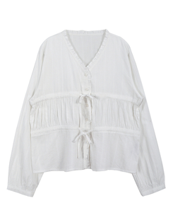 アイレットストリングブラウス