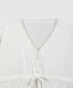 アイレットストリングブラウス