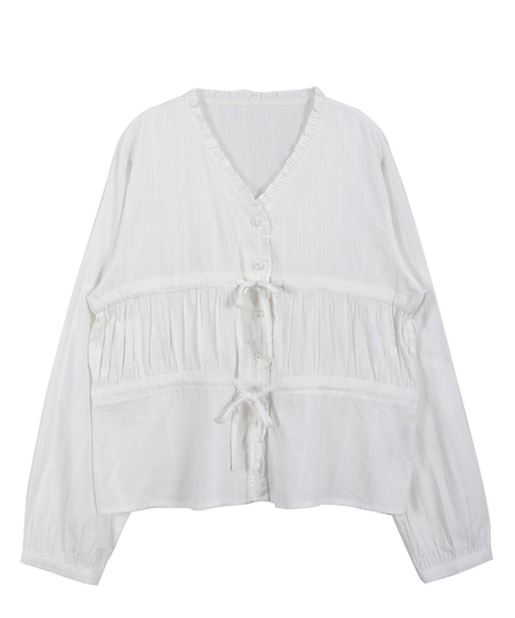 アイレットストリングブラウス