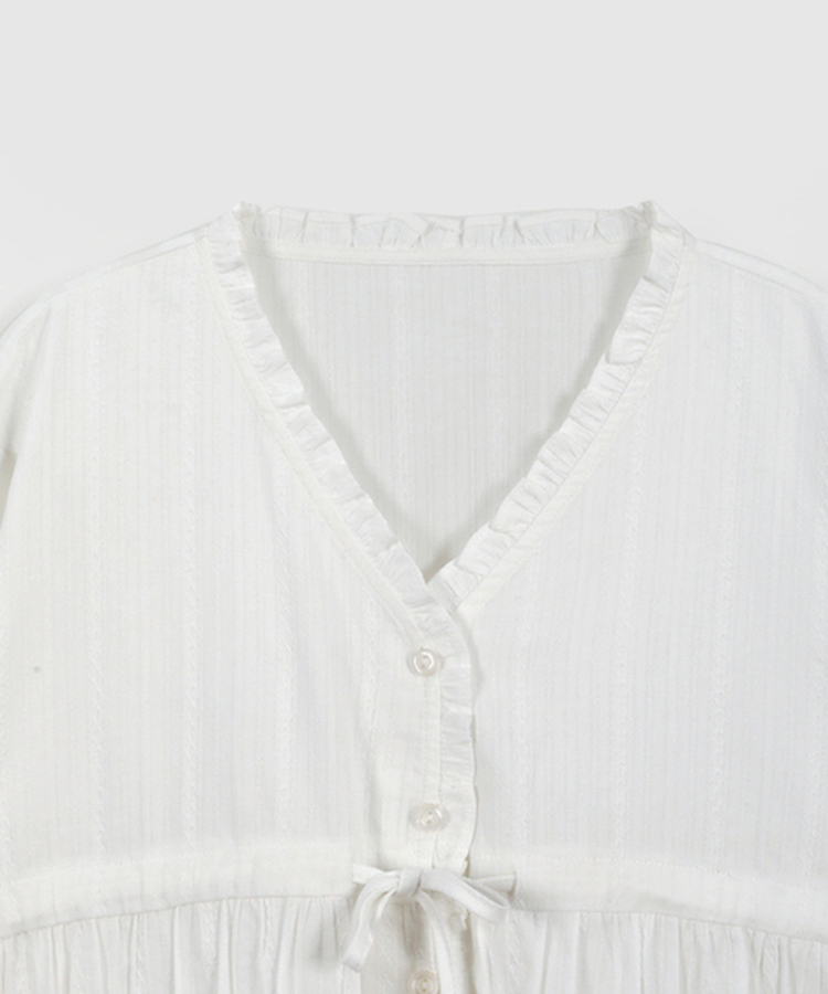 アイレットストリングブラウス