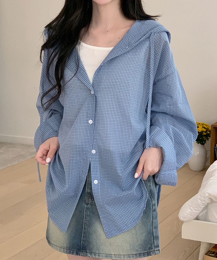 ウォッシュドデニムミニスカート BLUE