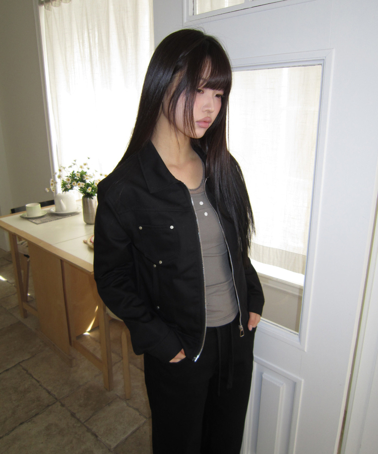 レースホルターレイヤード長袖Tシャツ MOCHA