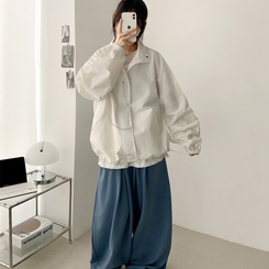 ハイネックウィンドブレーカージャンパー(6color) IVORY