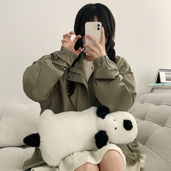 ハイネックウィンドブレーカージャンパー(6color) KHAKI