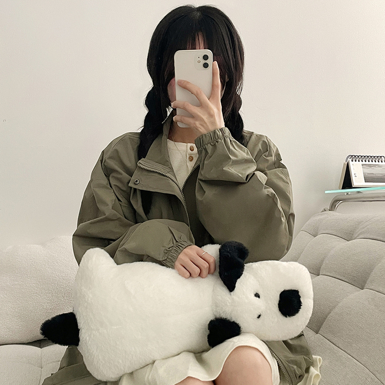 ハイネックウィンドブレーカージャンパー(6color) KHAKI