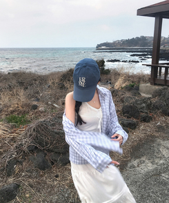 レタリングキャップ(5color) BLUE