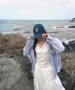 レタリングキャップ(5color) BLUE