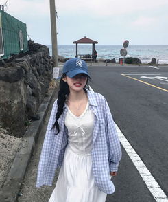 レタリングキャップ(5color) BLUE