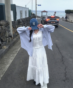 レタリングキャップ(5color) BLUE