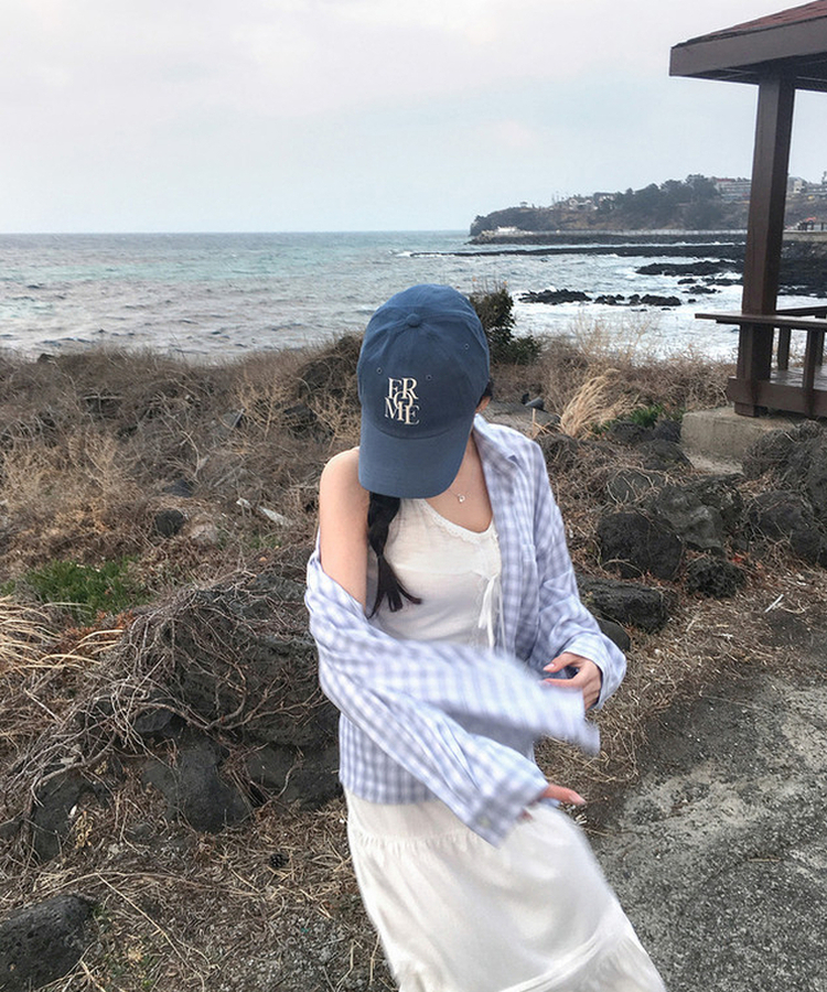 レタリングキャップ(5color) BLUE