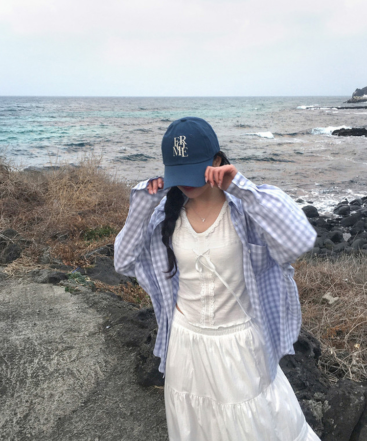 レタリングキャップ(5color) BLUE